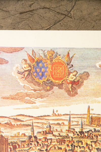 Antique Paris Panoramic Framed Print