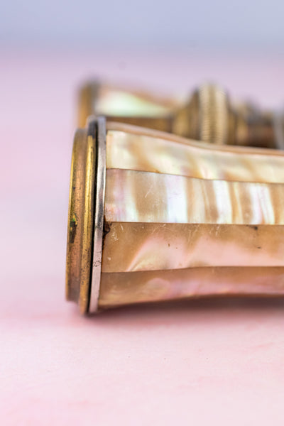 Antique French Belle Époque Mother of Pearl Opera Glasses