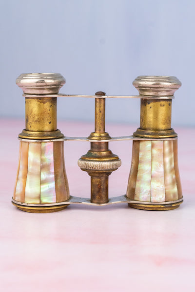 Antique French Belle Époque Mother of Pearl Opera Glasses