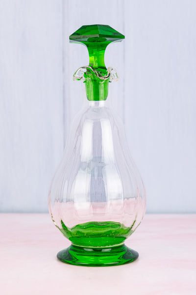 Antique French Green Glass Aperitif Set