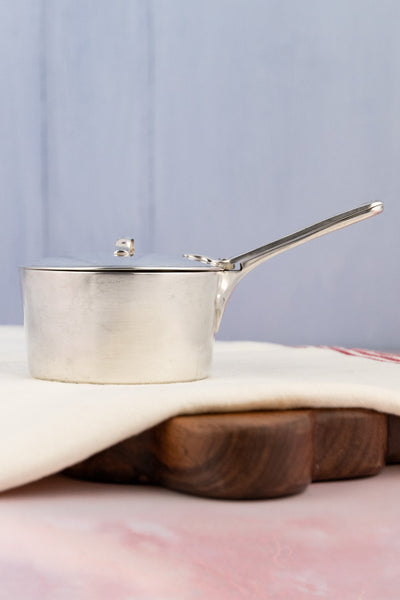 Vintage French Silverplate Lasserre Restaurant Saucepot