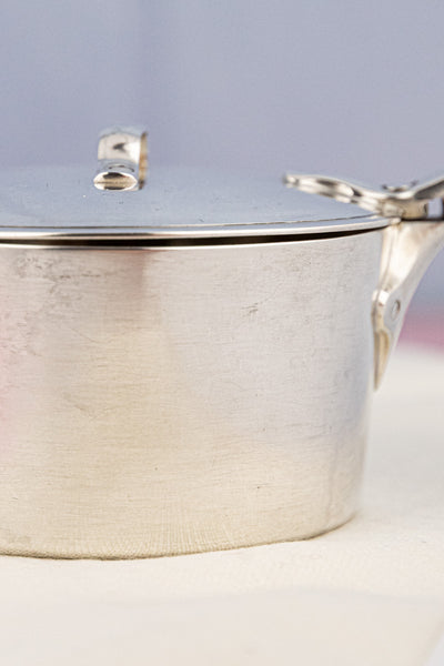 Vintage French Silverplate Lasserre Restaurant Saucepot
