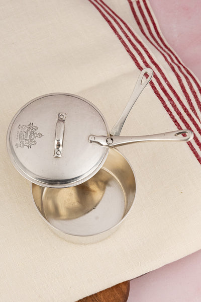 Vintage French Silverplate Lasserre Restaurant Saucepot