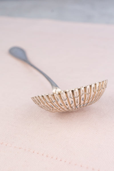 Antique French Sterling Sifting Spoon