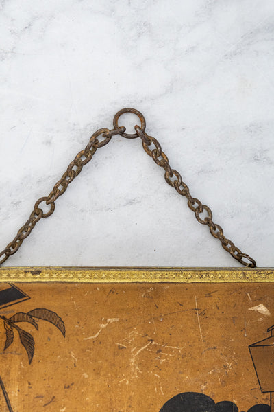 Antique French Trifold Mirror
