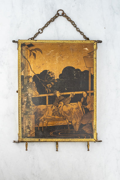 Antique French Trifold Mirror