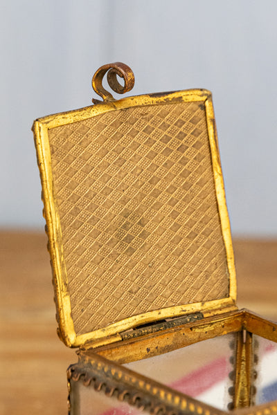 Antique Lourdes Jewelry Box