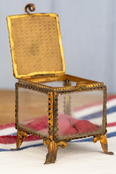Antique Lourdes Jewelry Box
