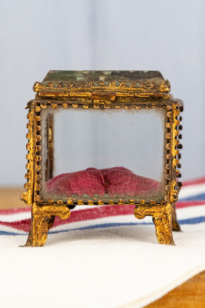 Antique Lourdes Jewelry Box