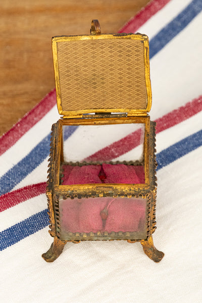 Antique Lourdes Jewelry Box