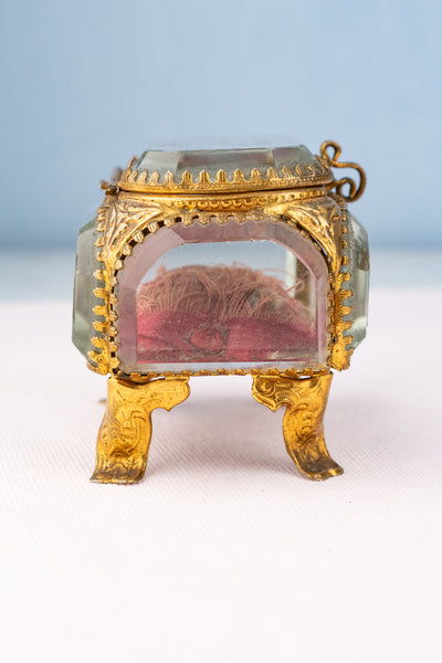 Antique Notre Dame de la Roche Jewelry Box