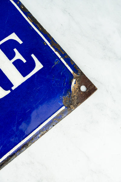 Antique Paris Arrondissement Street Sign