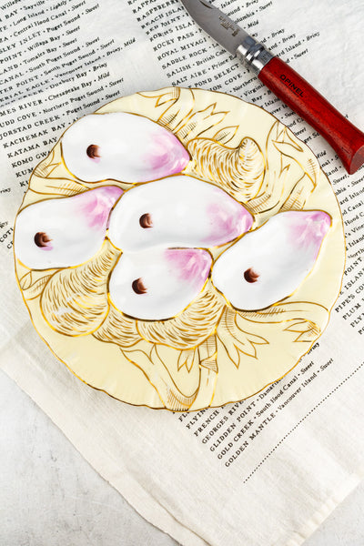 Antique Porcelain Oyster Plate