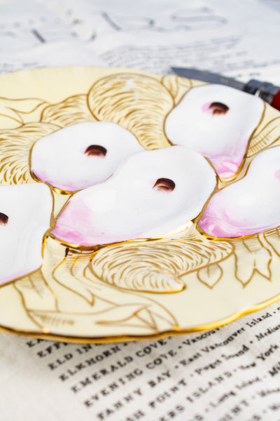 Antique Porcelain Oyster Plate