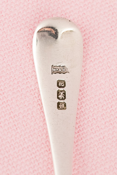 1893 Antique Silver Military Sifting Spoon