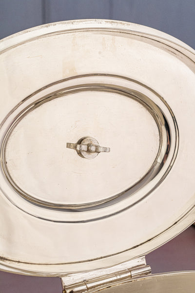 Antique Silverplate Biscuit Box