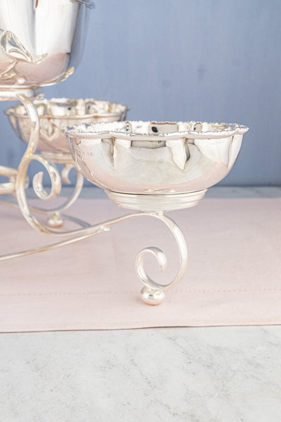 Antique Silverplate Centerpiece Epergne