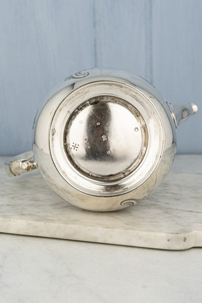 Antique Silverplate Coffee Pot - "With Mind & Hand"