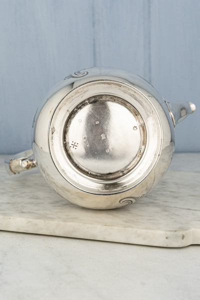 Antique Silverplate Coffee Pot - "With Mind & Hand"