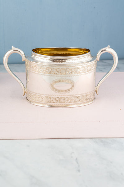 Antique Silverplate Creamer and Sugar Bowl Set