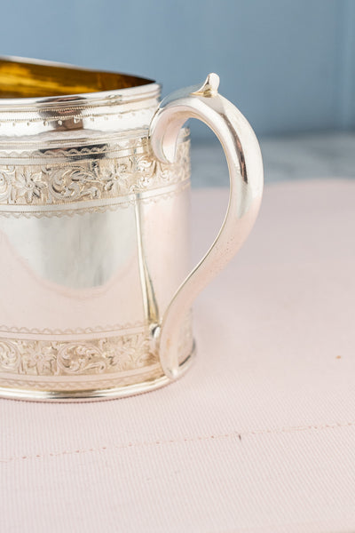 Antique Silverplate Creamer and Sugar Bowl Set