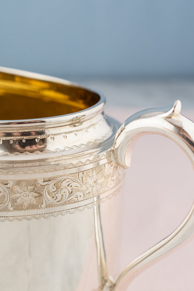 Antique Silverplate Creamer and Sugar Bowl Set