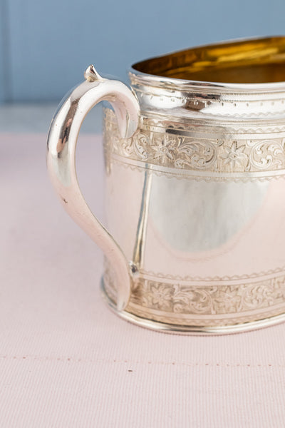 Antique Silverplate Creamer and Sugar Bowl Set