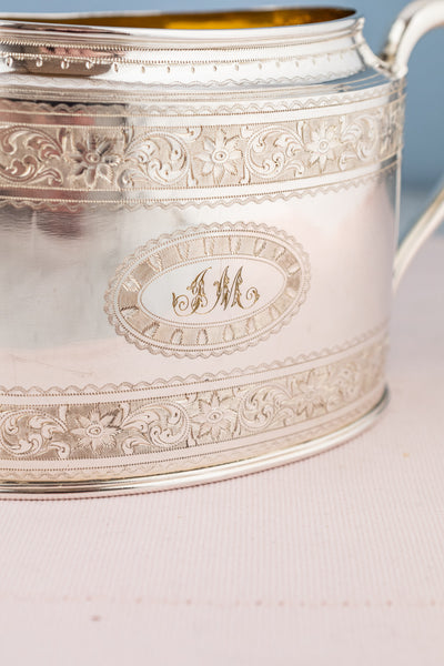 Antique Silverplate Creamer and Sugar Bowl Set