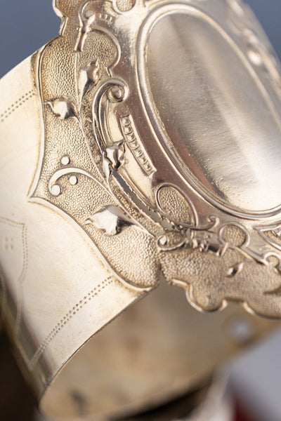 Antique Silverplate Grand Horn Vase