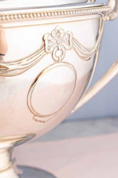 Antique Victorian Silverplate Lidded Serving Tureen