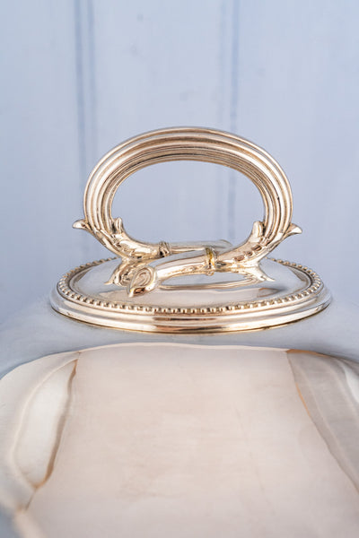 Antique Victorian Silverplate Lidded Serving Tureen