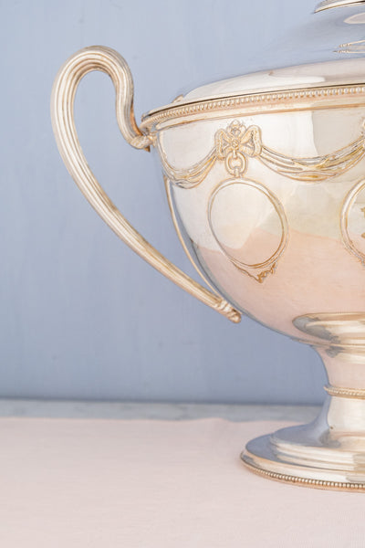 Antique Victorian Silverplate Lidded Serving Tureen
