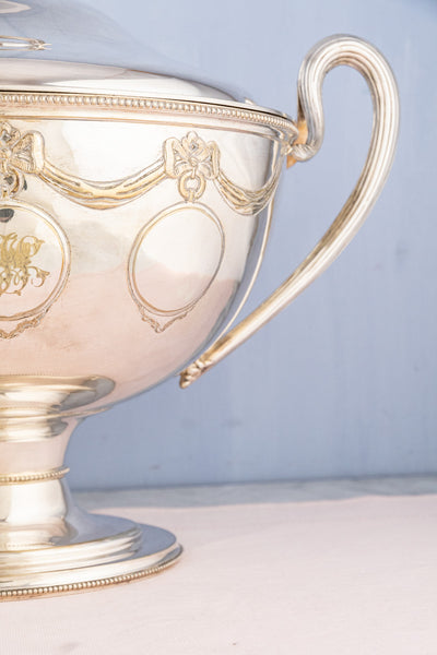 Antique Victorian Silverplate Lidded Serving Tureen