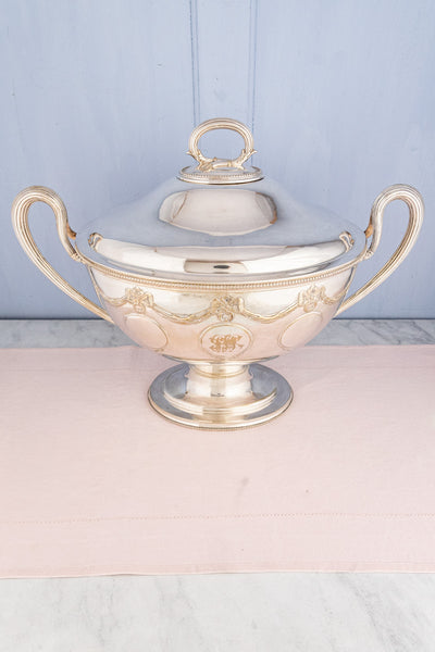 Antique Victorian Silverplate Lidded Serving Tureen