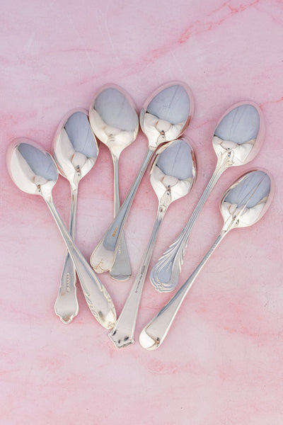 Antique English Silverplate Serving Spoon