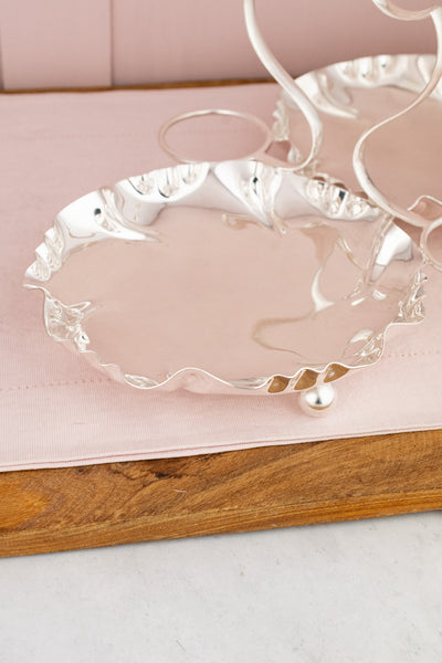 Antique English Silverplate Strawberry Stand