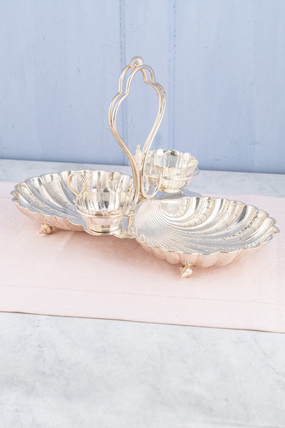 Antique English Silverplate Dessert Stand