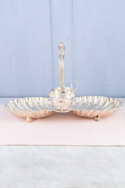 Antique English Silverplate Dessert Stand