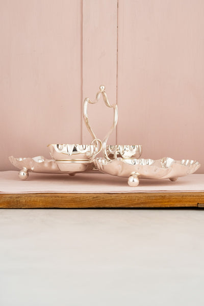 Antique English Silverplate Strawberry Stand