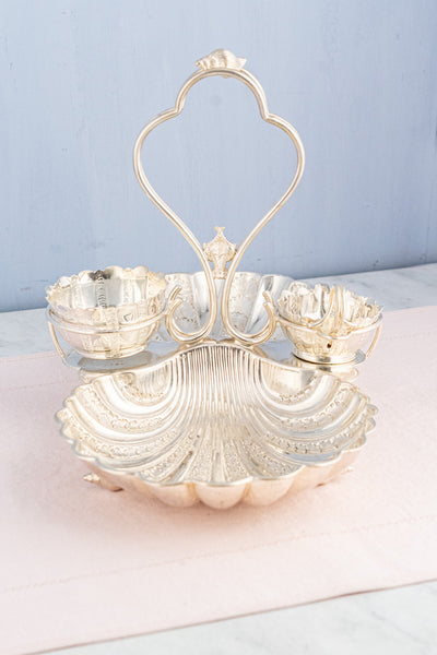 Antique English Silverplate Dessert Stand