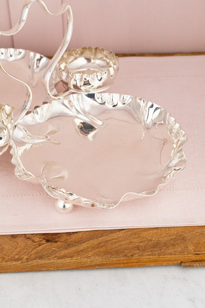 Antique English Silverplate Strawberry Stand