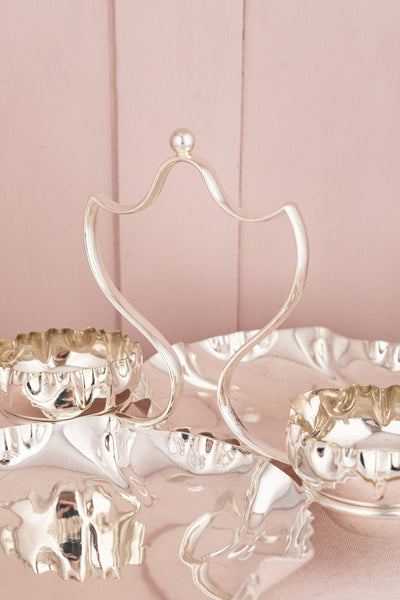 Antique English Silverplate Strawberry Stand