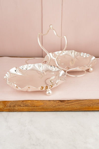 Antique English Silverplate Strawberry Stand