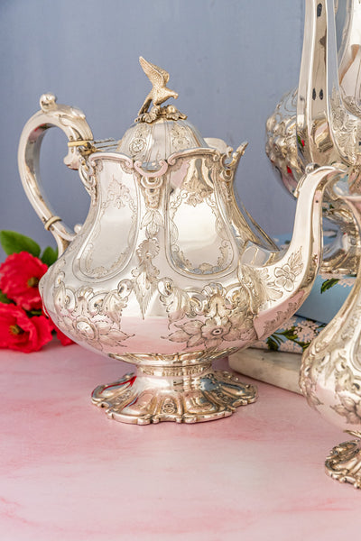 Antique Silverplate Tea & Coffee Service - 4 pieces
