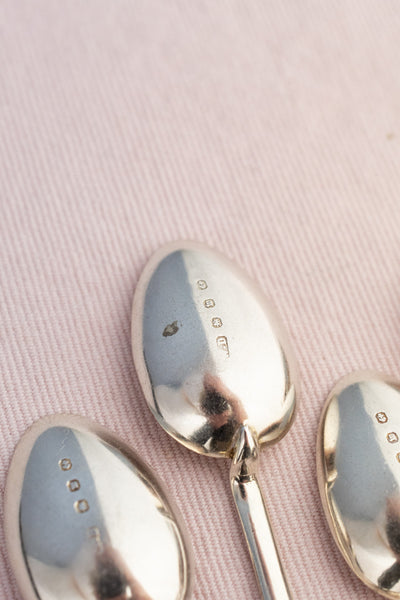 Antique Sterling Silver Queen Victoria Teaspoon - Set of 6