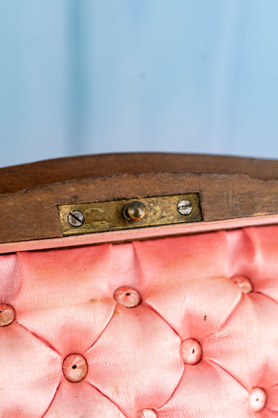 Antique Swiss Fôret Noir Edelweiss Wooden Box