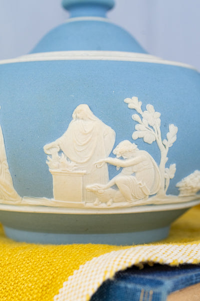 Antique Wedgwood Jasperware 3-Piece Tea Service