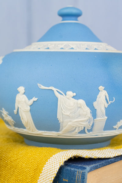 Antique Wedgwood Jasperware 3-Piece Tea Service