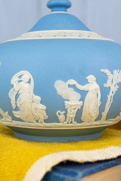 Antique Wedgwood Jasperware 3-Piece Tea Service