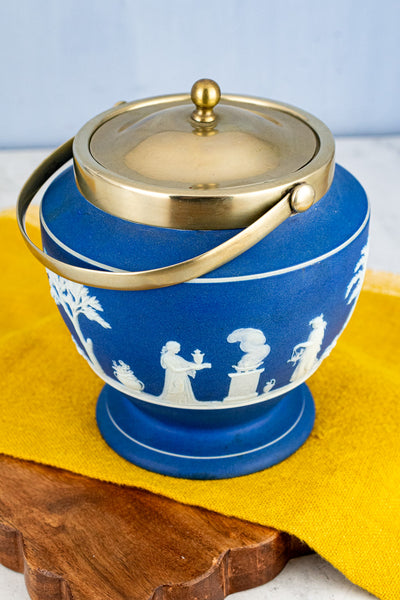 Antique Wedgwood Jasperware Biscuit Barrel
